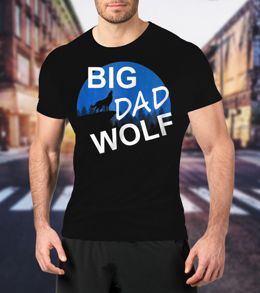 Big Dad Wolf Howling At The Moon 69 T-Shirt