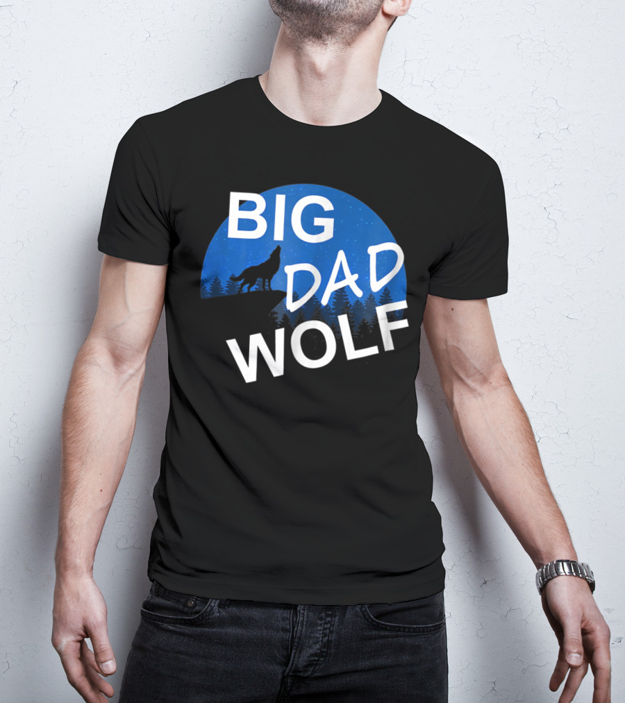 Big Dad Wolf Howling At The Moon 69 T-Shirt