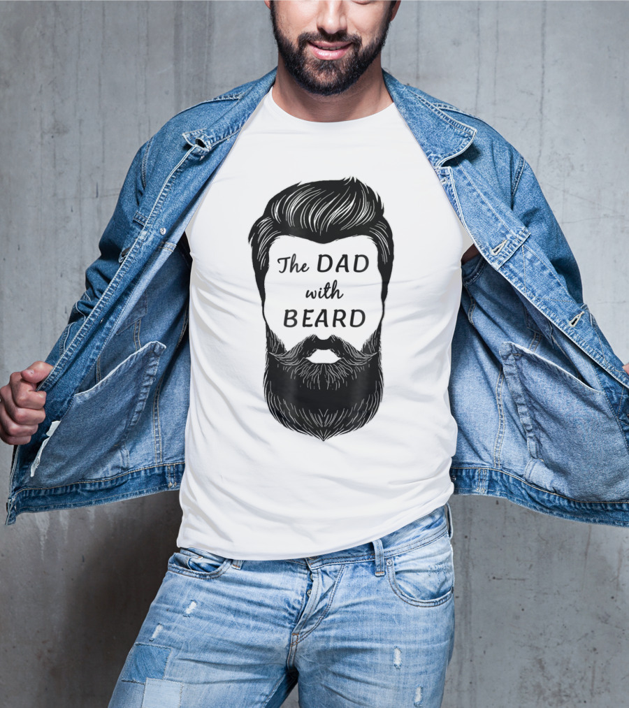 The Awesome Dad With Beard T-Shirt