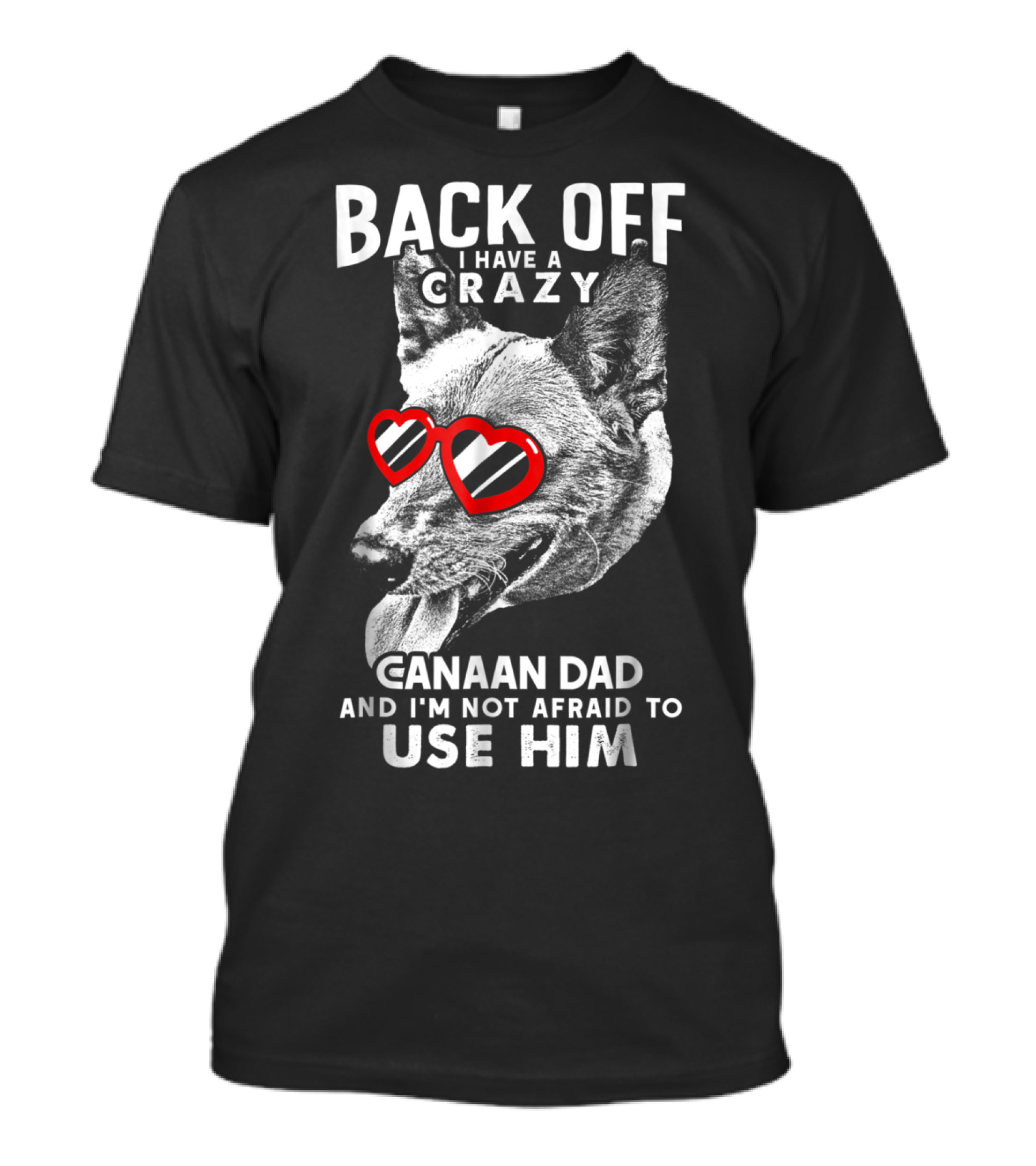 Back Off I Have A Crazy Canaan Dad And I'm Not Afraid To Use Him T-Shirt