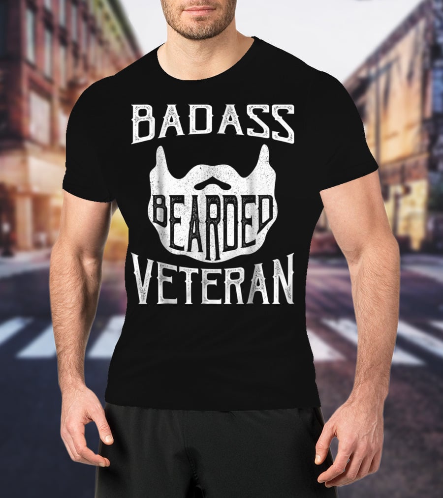 BADASS BEARDED VETERAN T-Shirt