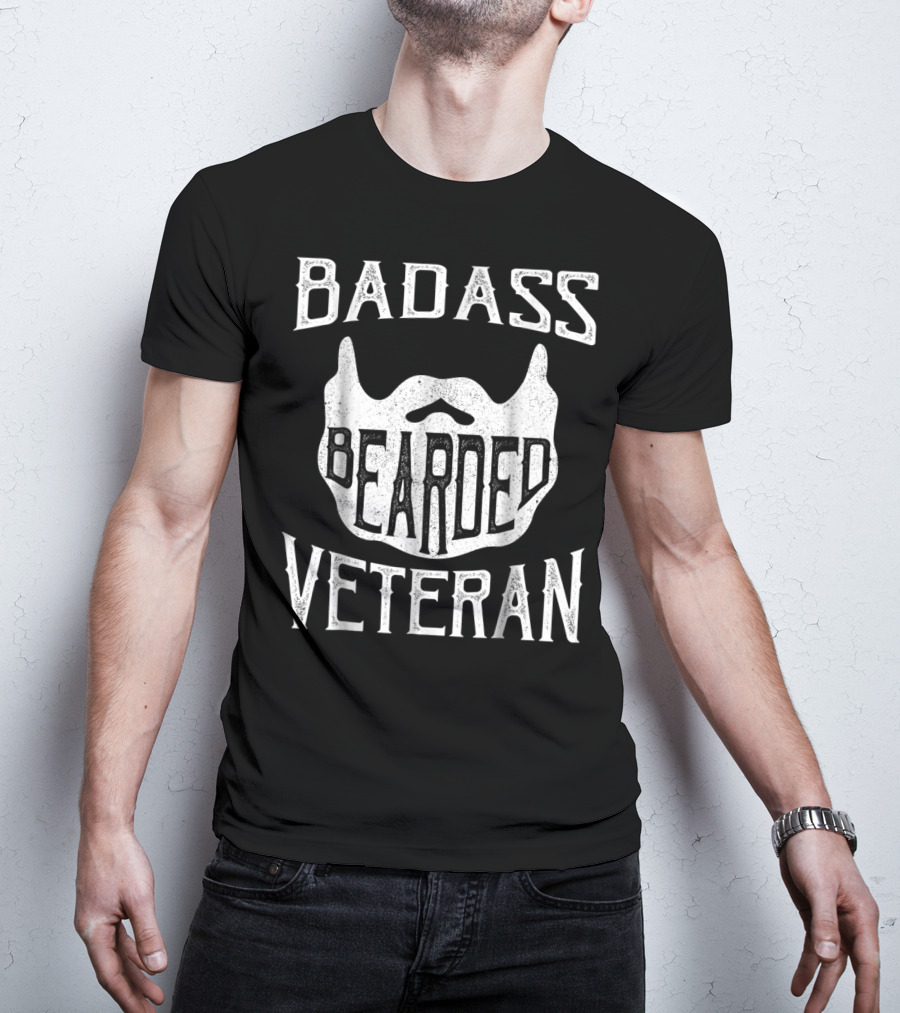 BADASS BEARDED VETERAN T-Shirt