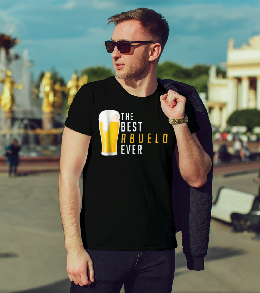 The Best Abuelo Ever Beer Glass T-Shirt