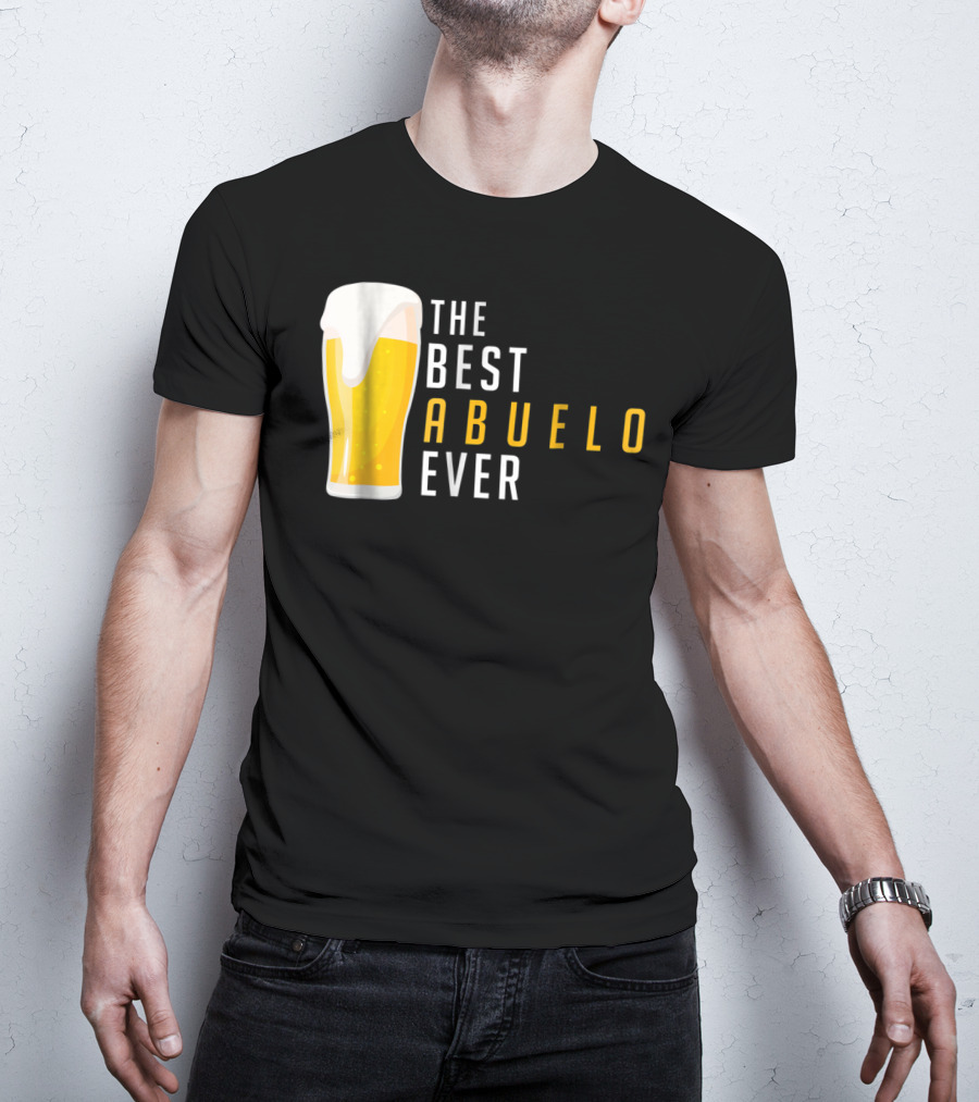 The Best Abuelo Ever Beer Glass T-Shirt