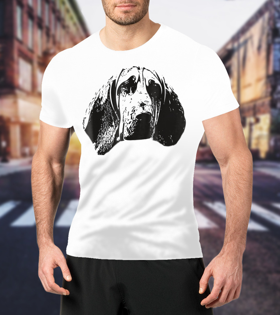 Bloodhound Face Dog Mom Or Dad T-Shirt