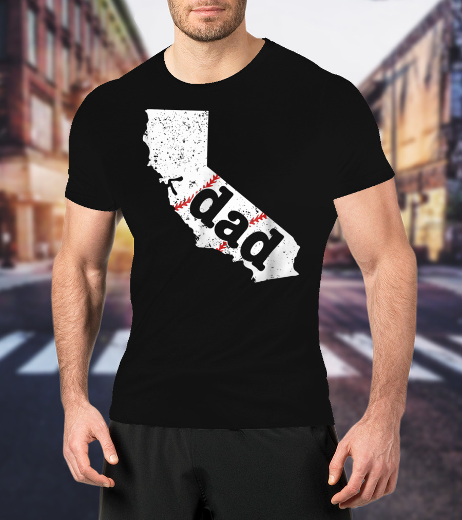 California Dad Baseball Softball Best T-Shirt