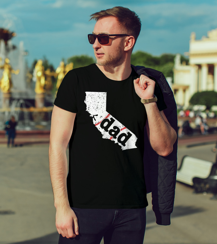 California Dad Baseball Softball Best T-Shirt