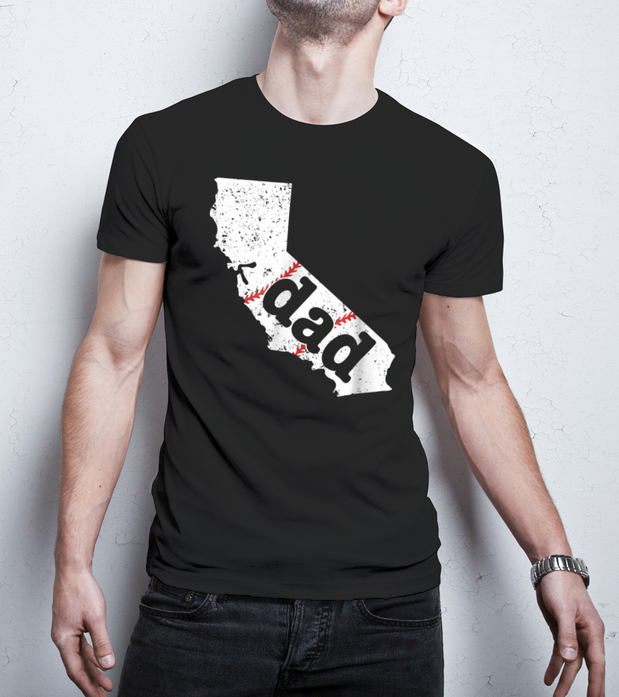 California Dad Baseball Softball Best T-Shirt