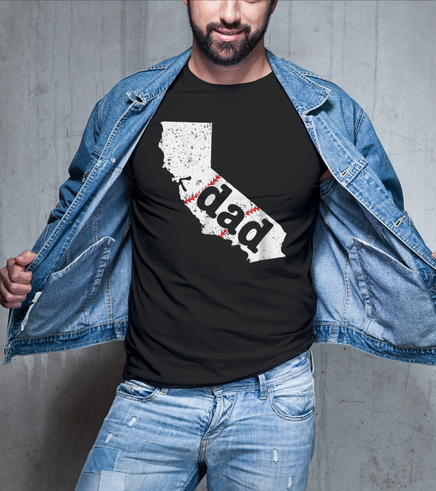 California Dad Baseball Softball Best T-Shirt