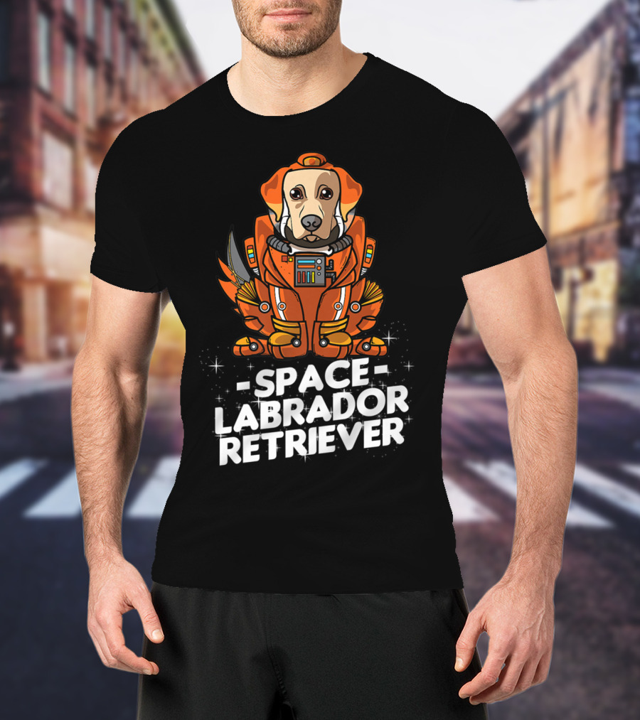 Space Labrador Retriever Space Suit Dog T-Shirt