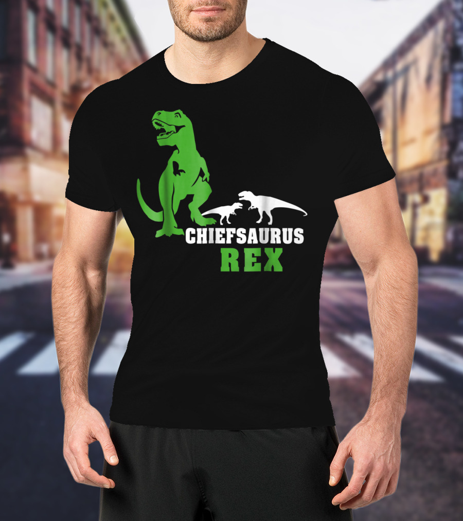 Chiefsaurus Rex Dinosaur Men T-Shirt
