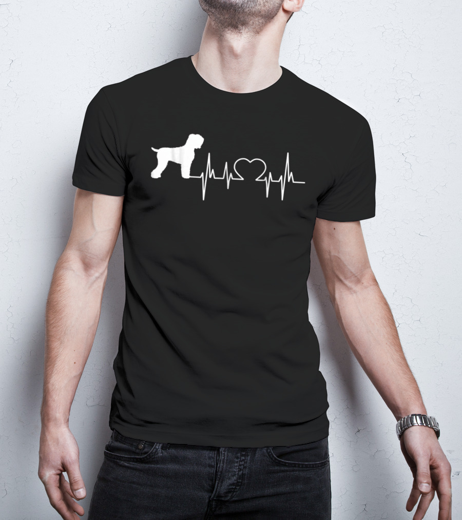 Black Russian Terrier Heartbeat 87 T-Shirt