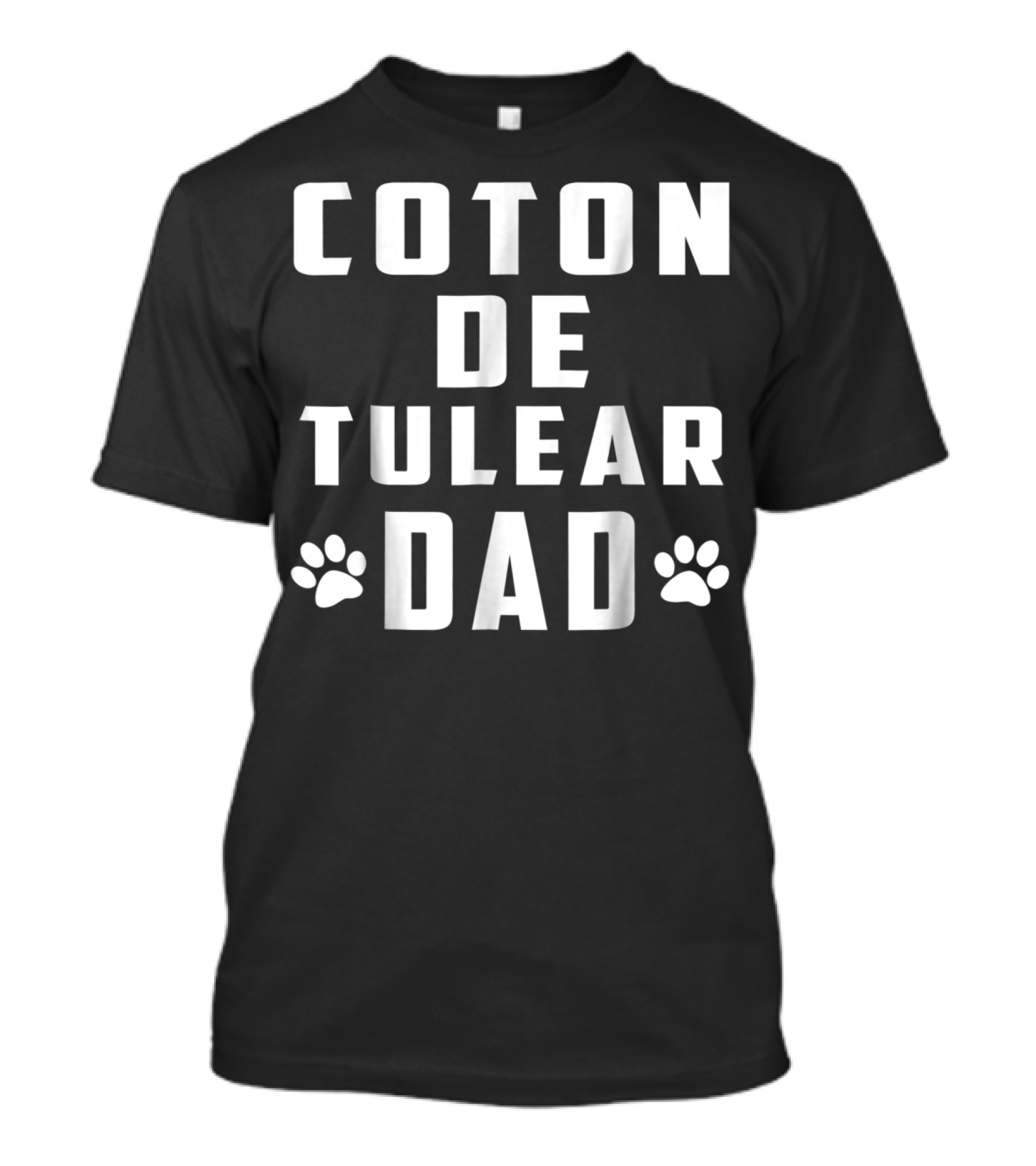 Coton De Tulear Dad With Paw Prints T-Shirt