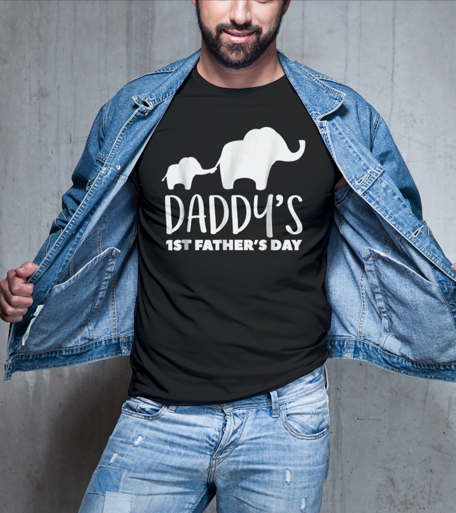 Daddy's 1st Father's Day Elephant87 T-Shirt