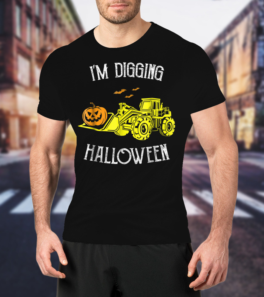 I'm Digging Halloween Best Construction Worker Dad Punny S43 T-Shirt