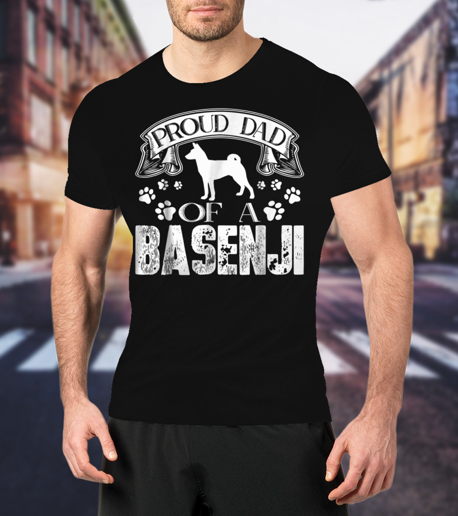 Proud Dad Of A Basenji T-Shirt