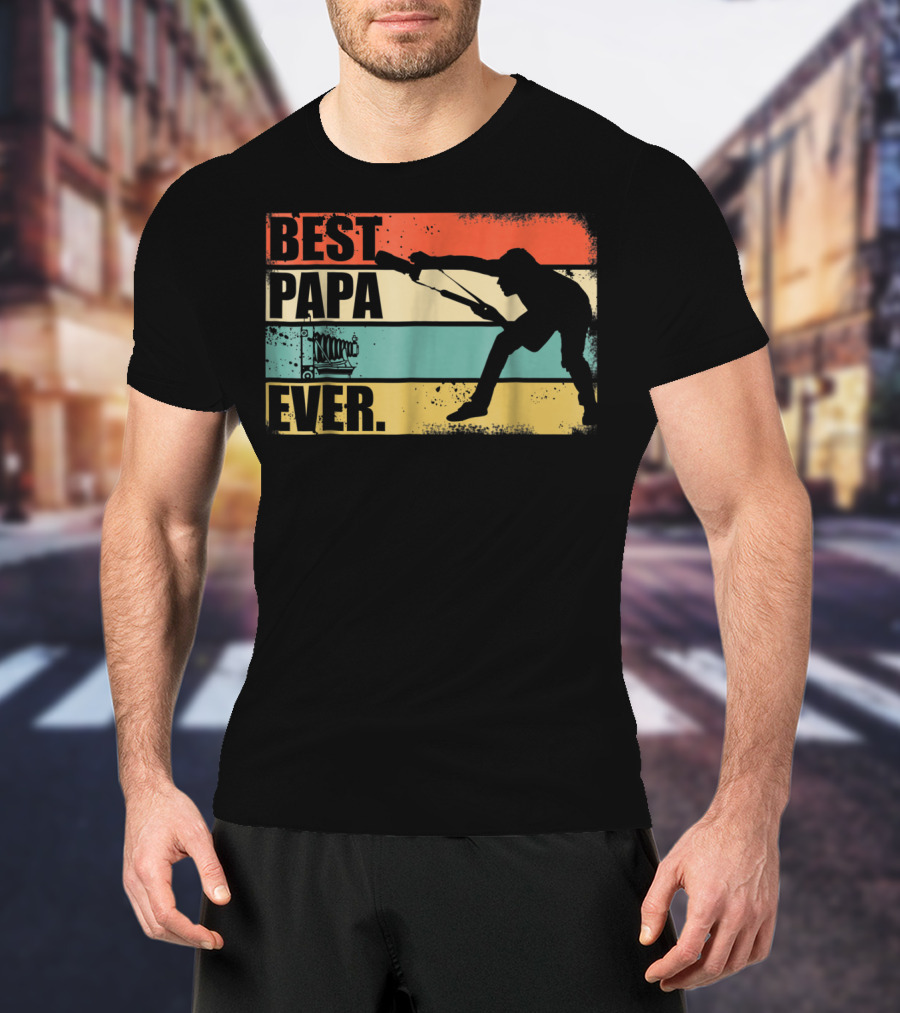 Best Papa Ever Retro Photographer T-Shirt