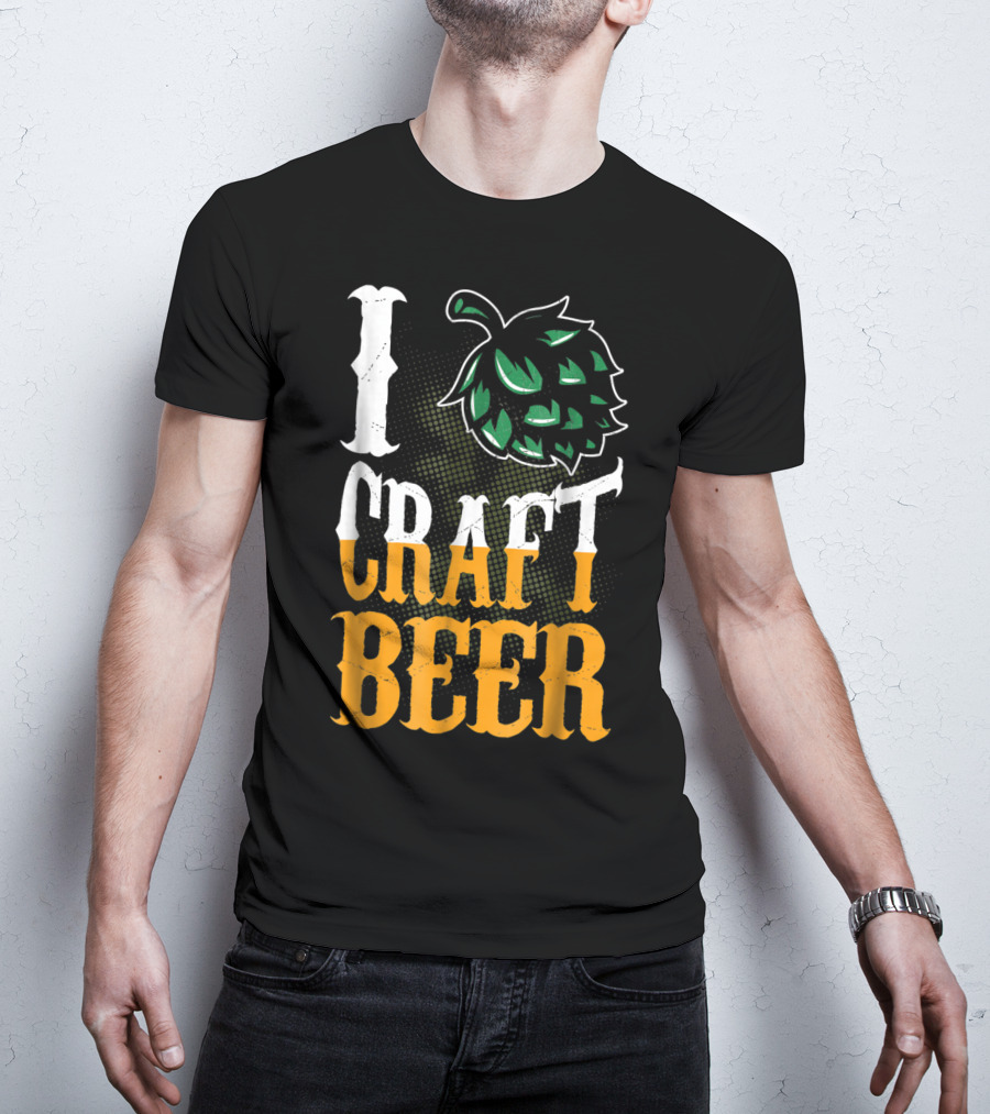 Brew Dad I Craft Beer I Love Craft Beer Hops T-Shirt
