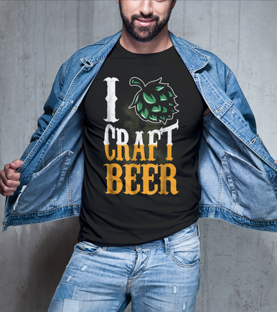 Brew Dad I Craft Beer I Love Craft Beer Hops T-Shirt