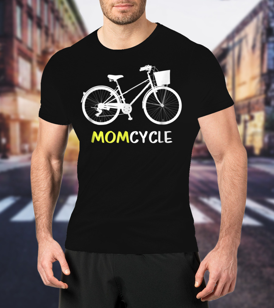 Momcycle Bicycle Matching Cyclist Mother Dad N Kids62 T-Shirt