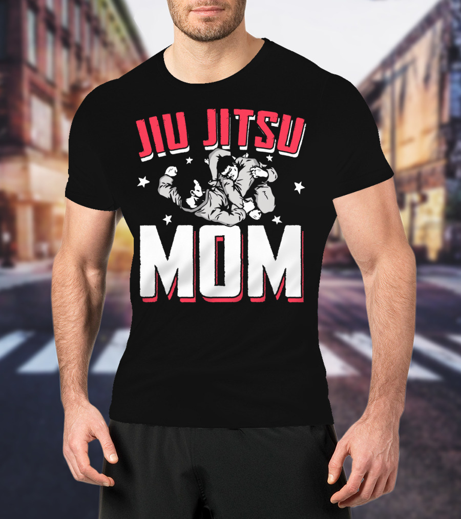 Jiu Jitsu Mom Stars Martial Arts Player T-Shirt