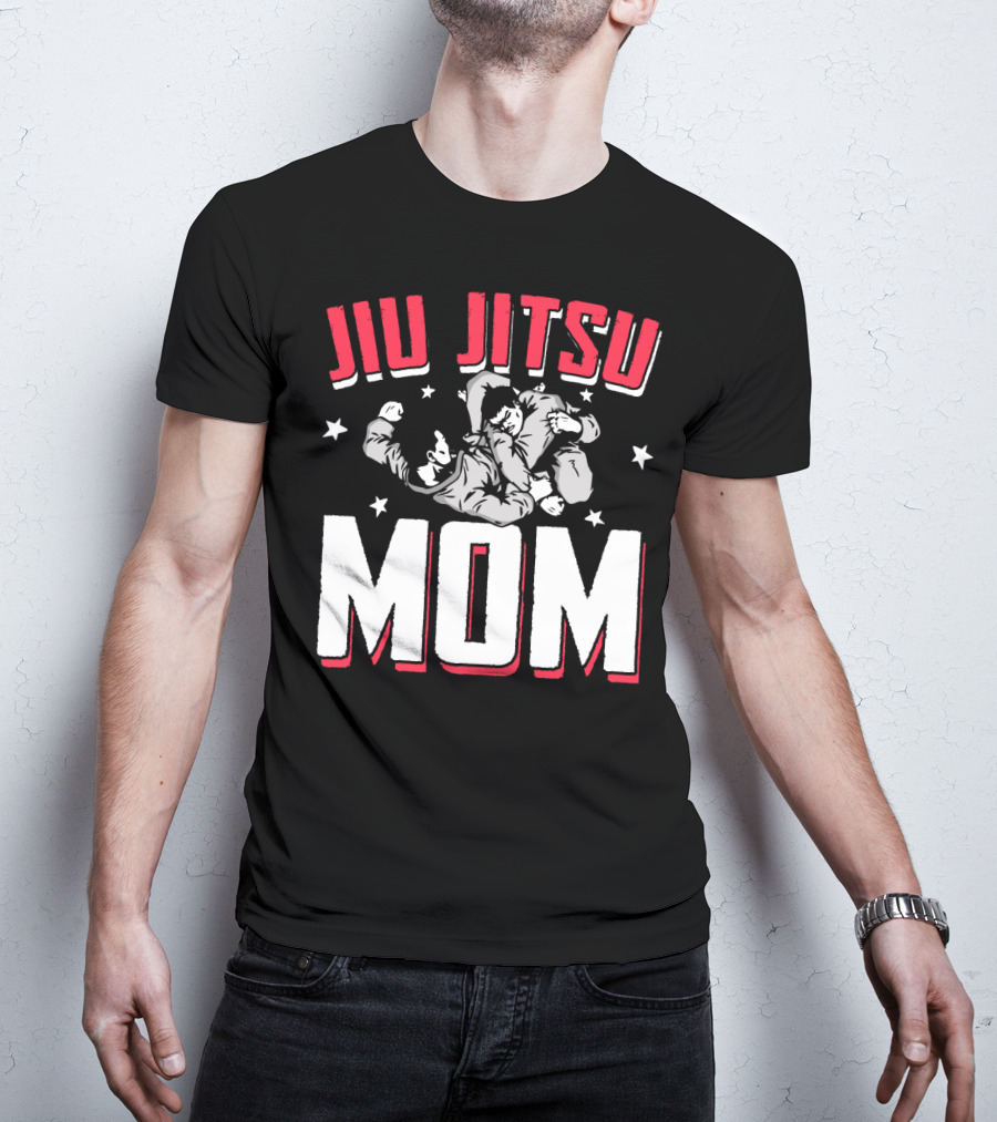 Jiu Jitsu Mom Stars Martial Arts Player T-Shirt