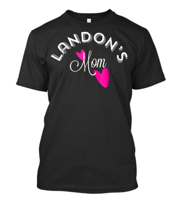 LANDON'S Mom Pink Hearts T-Shirt