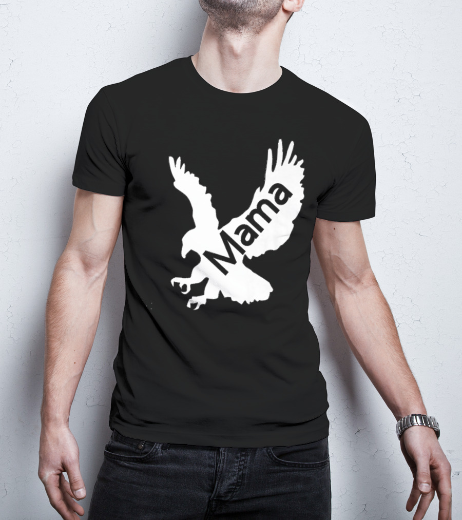 Mama Hawk Eagle Protective Mom Dark T-Shirt