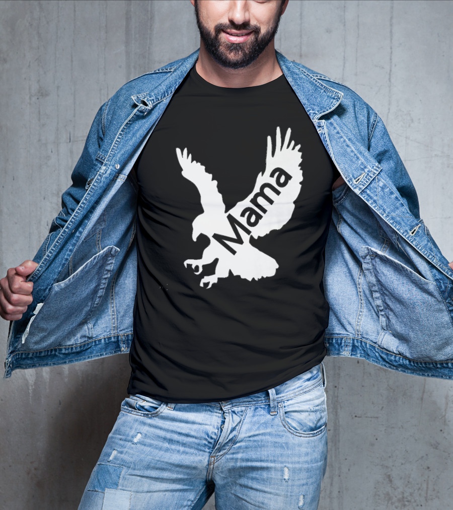 Mama Hawk Eagle Protective Mom Dark T-Shirt