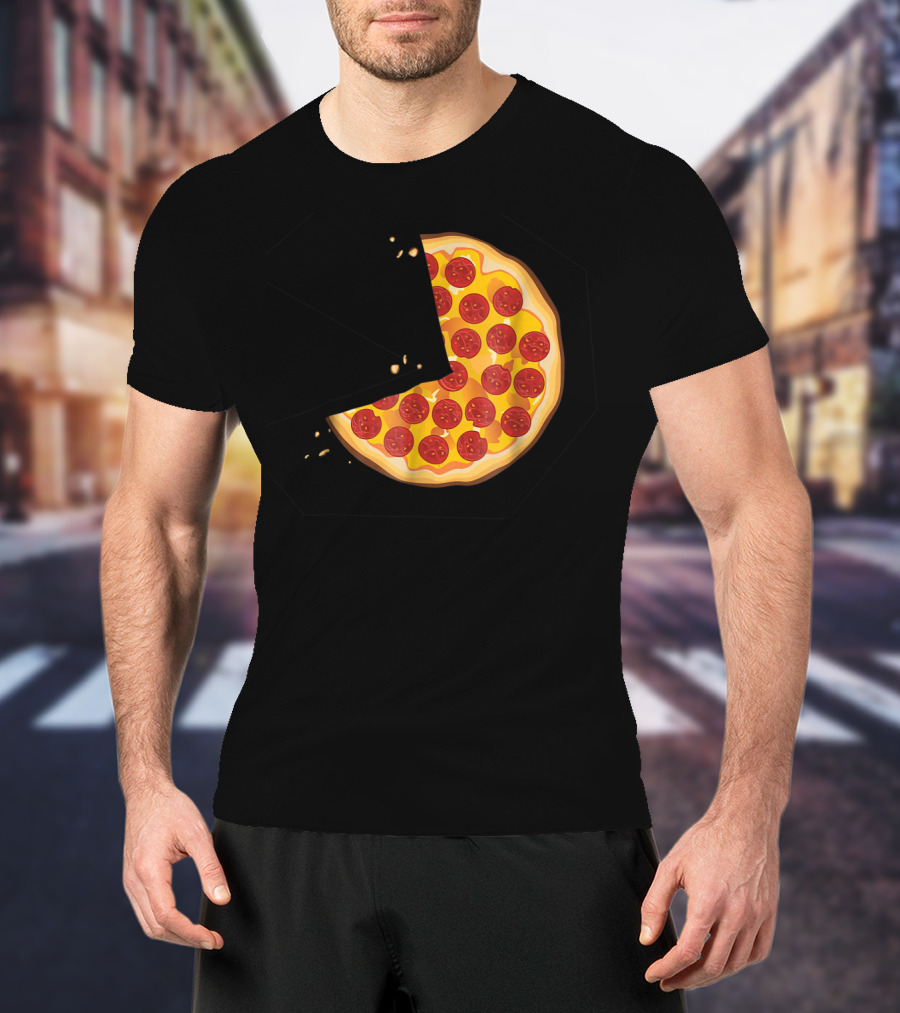 Matching Pizza Slice With 2 Kids Babies Twins Funny81 T-Shirt