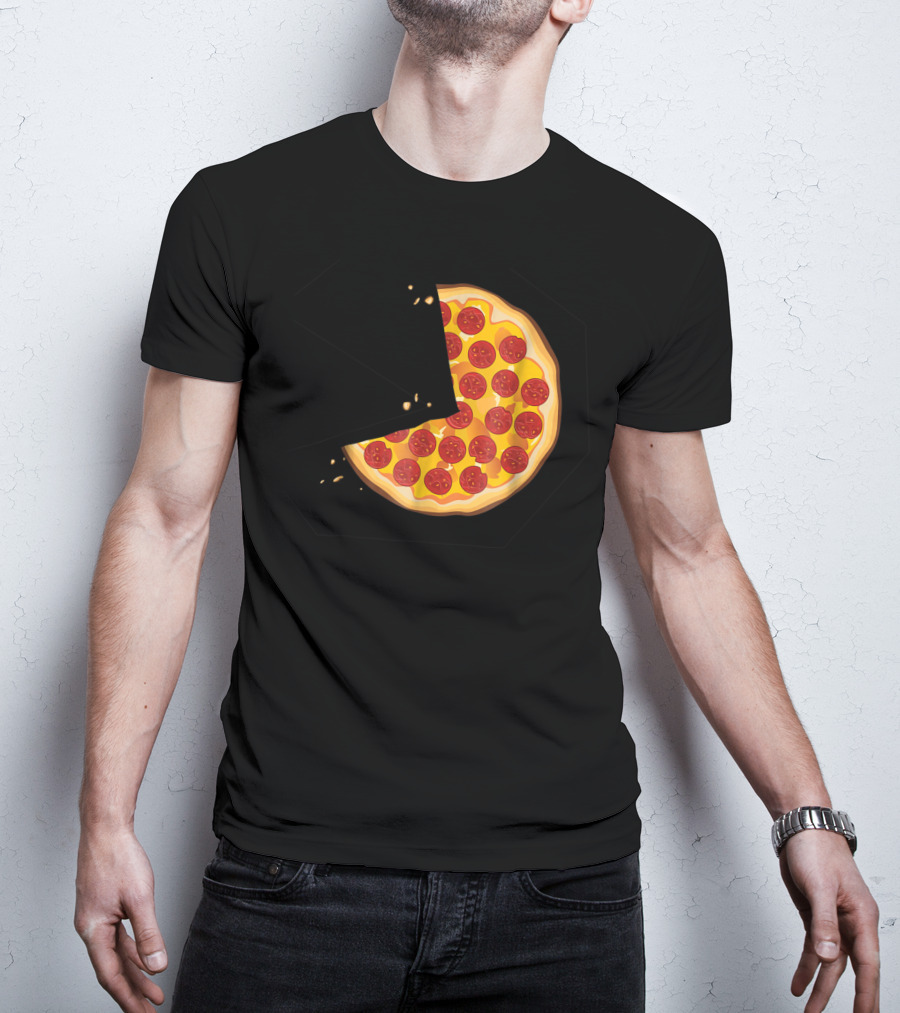Matching Pizza Slice With 2 Kids Babies Twins Funny81 T-Shirt