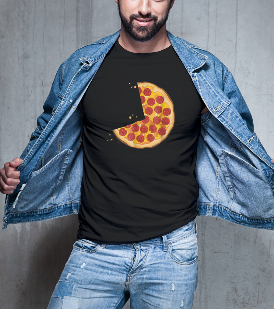 Matching Pizza Slice With 2 Kids Babies Twins Funny81 T-Shirt