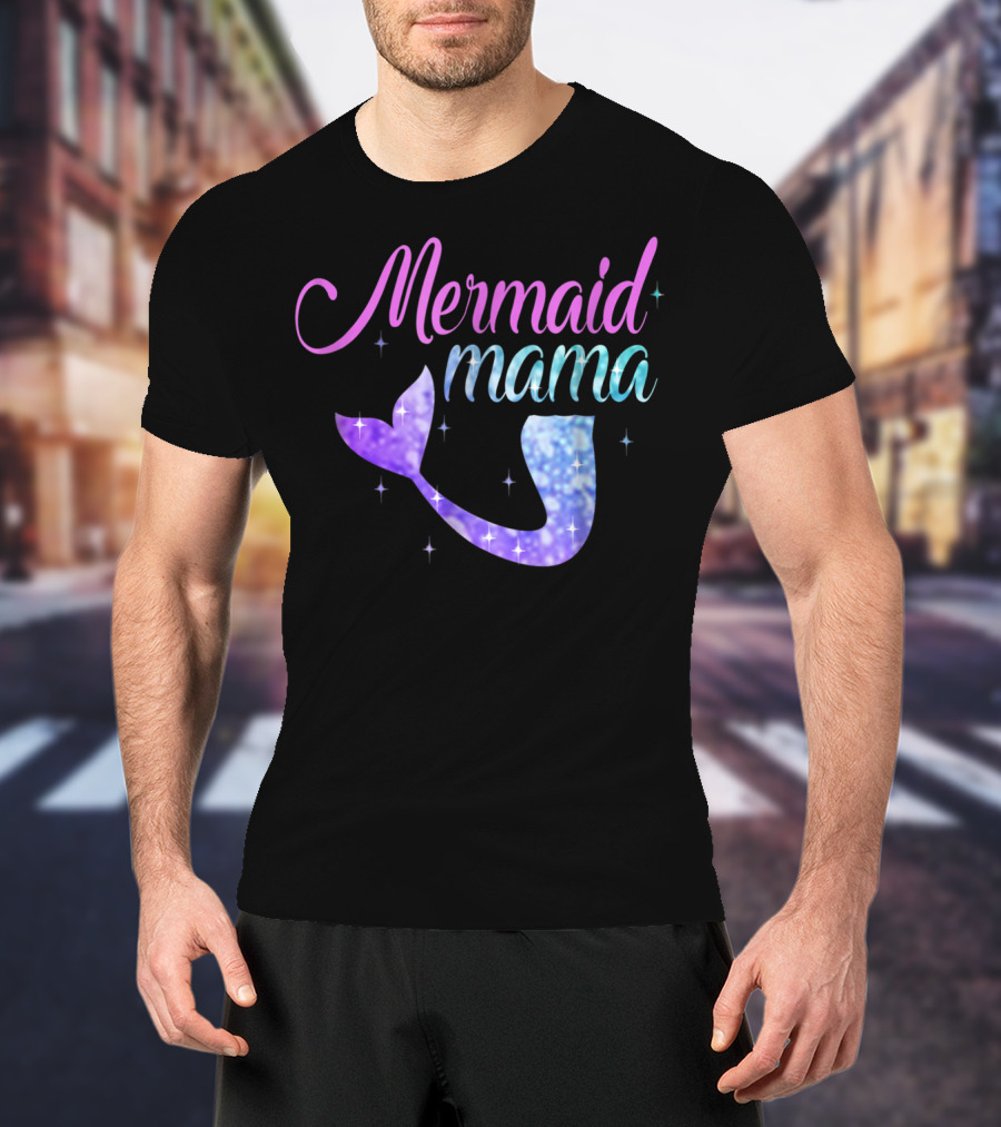 Mermaid Mama Sparkling Tail T-Shirt
