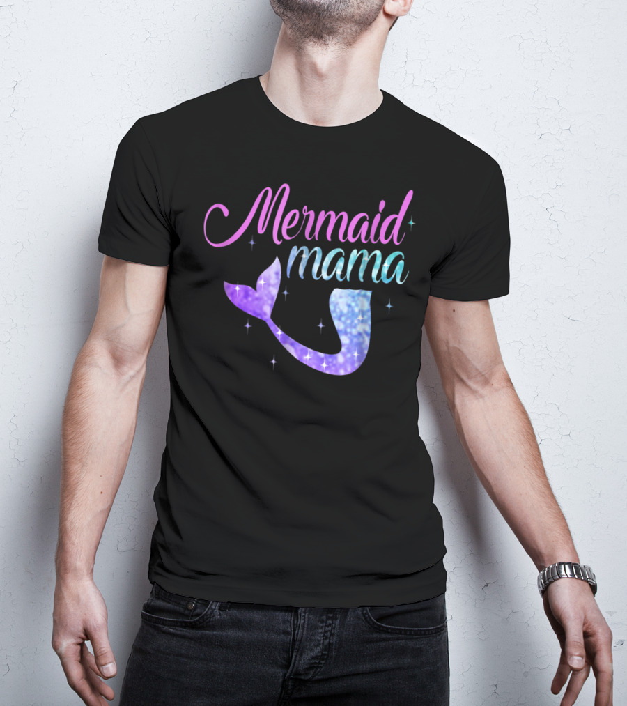 Mermaid Mama Sparkling Tail T-Shirt
