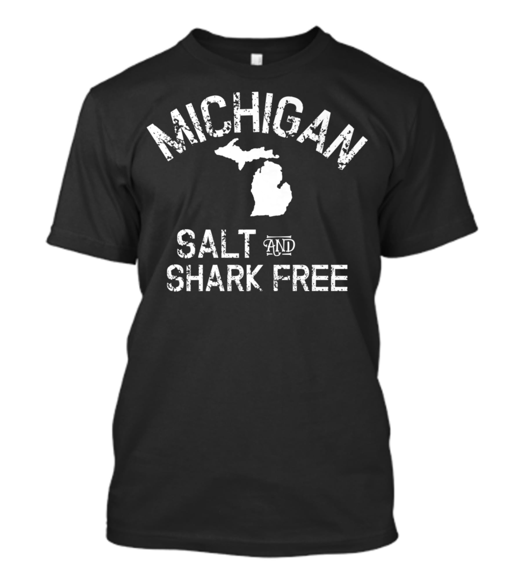 Michigan Great Lakes Salt And Shark Free T-Shirt