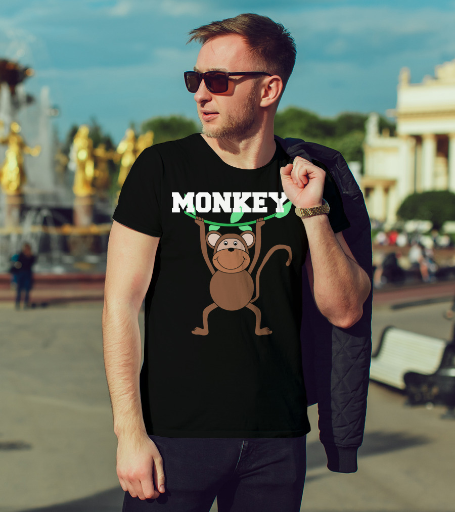 Monkey Circus Birthday Matching For Mom Son Daughter T-Shirt