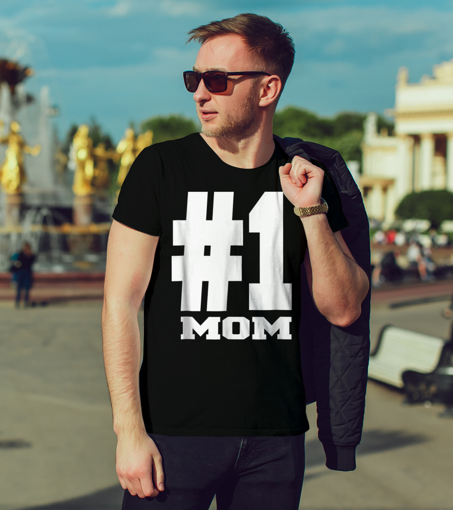 1 Mom Tees Number One Mom Fancy S68 T-Shirt
