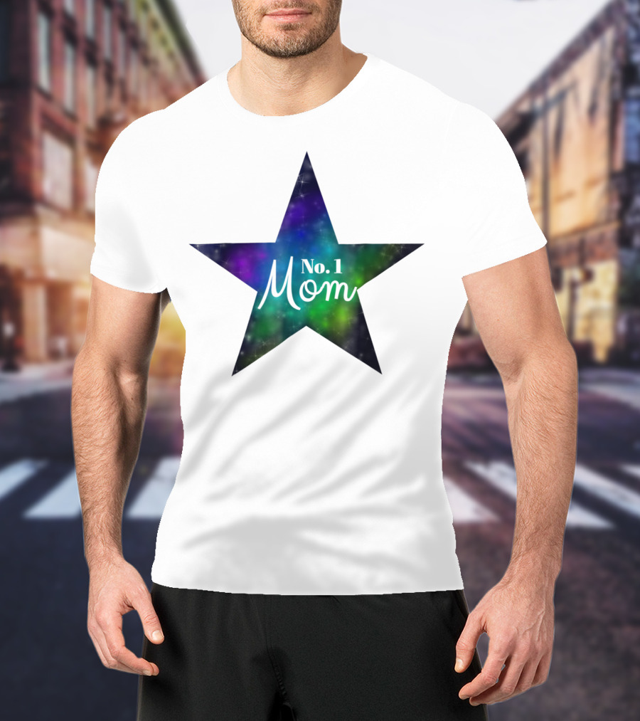 No. 1 Mom Star Galaxy Best Mom In The World T-Shirt