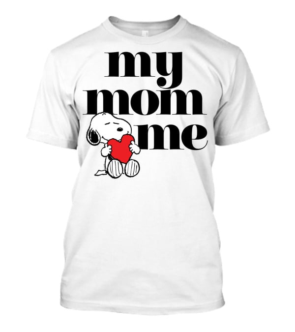 Peanuts Snoopy My Mom Loves Me Heart T-Shirt