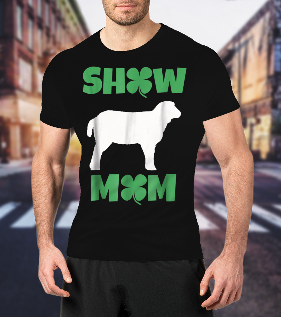 SHOW MOM Shamrock Sheep T-Shirt