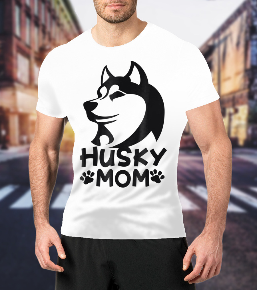 Husky Mom Siberian Husky Lovers I Love My Husky T-Shirt