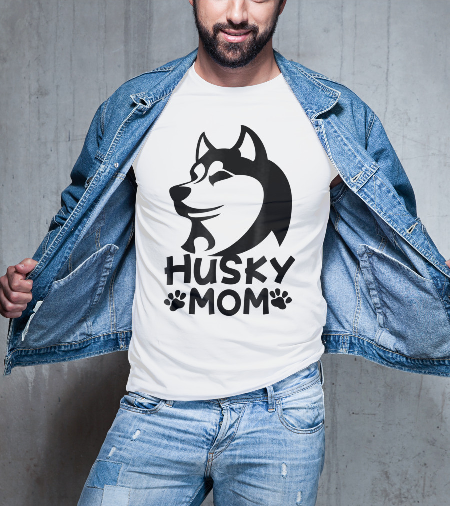 Husky Mom Siberian Husky Lovers I Love My Husky T-Shirt