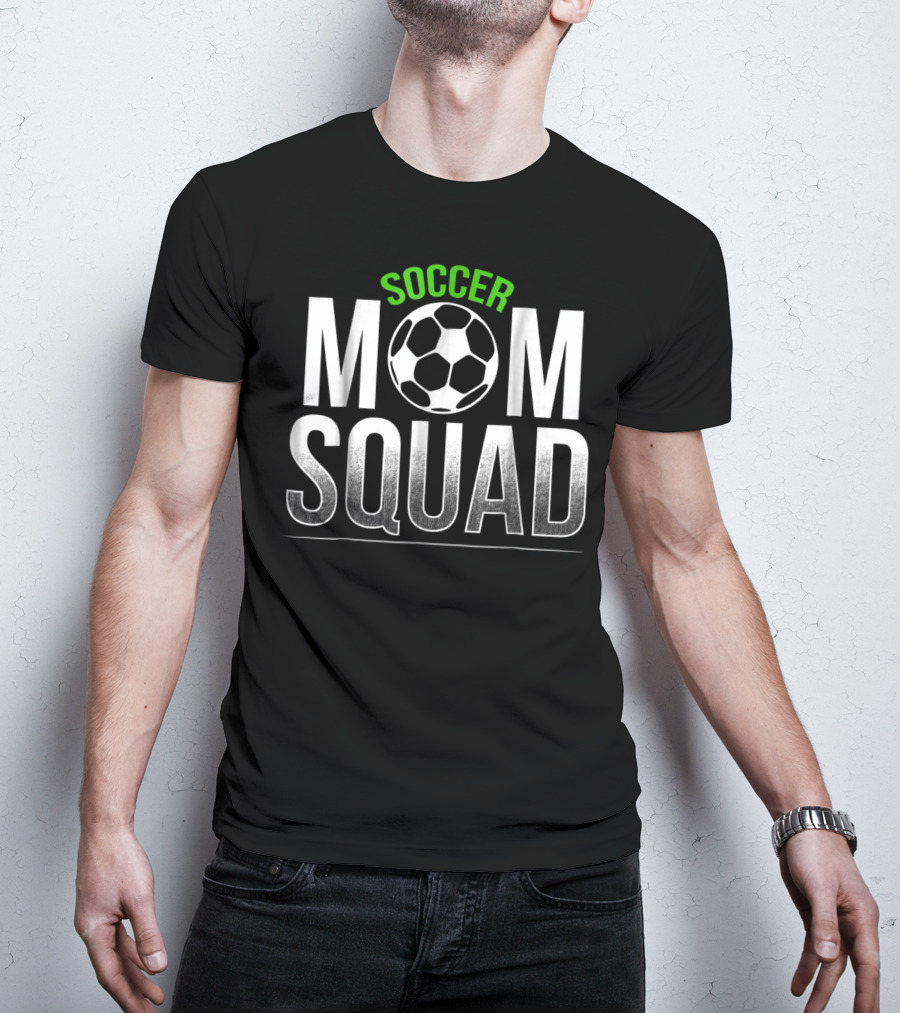 Soccer Mom Squad Kids Son Daughter Soccer Ball T-Shirt