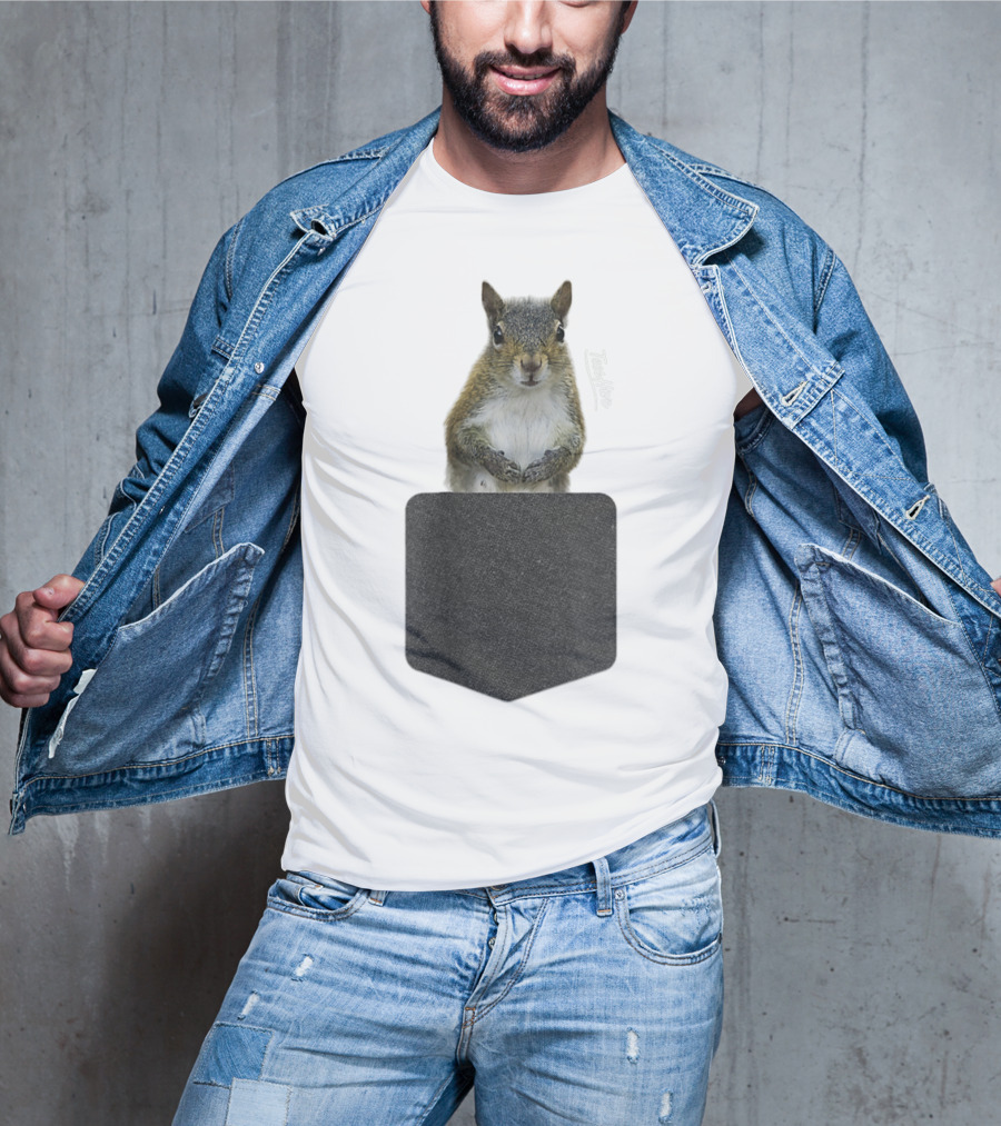 Squirrel Pocket Squirrel Mom Funny Squirrel Lover Teeshirt T-Shirt