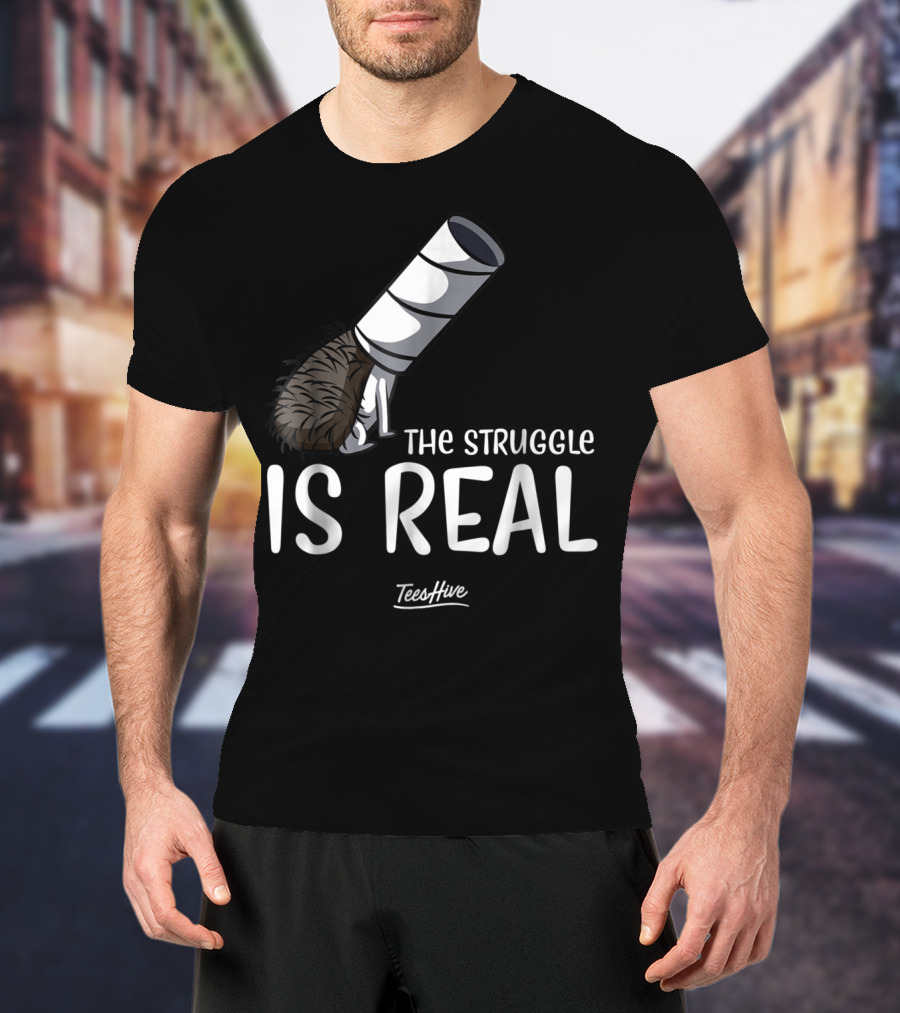 The Struggle Is Real Hedgehog TeesHive Funny Lover 15 T-Shirt