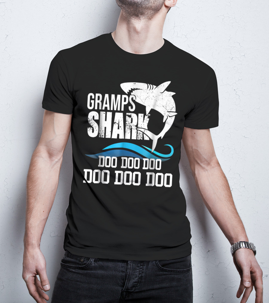 Gramps Shark Doo Doo Doo Mother Mom Grandma Halloween Christmas43 T-Shirt