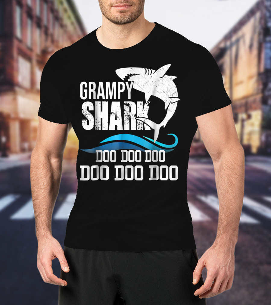 Grampy Shark Doo Doo Doo Halloween Grandma Mother Mom T-Shirt