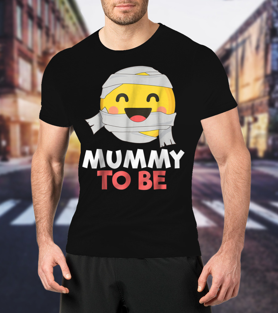 Mummy To Be Emoji Halloween Pregnancy T-Shirt