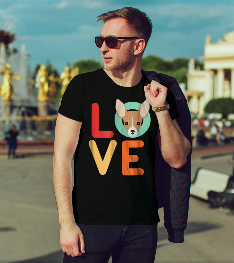 Love Chihuahua Dog Animal Lover Puppies Mom Dad T-Shirt