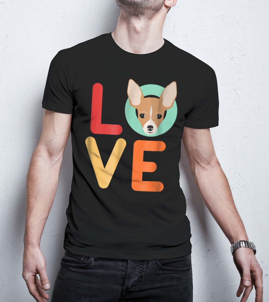 Love Chihuahua Dog Animal Lover Puppies Mom Dad T-Shirt